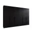 Drehtürenschrank / Kleiderschrank | Farbe: Schwarz | 4 Fächer | 3 Meter breit | Griffe: Schwarz | 4 Kleiderstangen | Soft-Close-Funktion | Maße: 300 x 52 x 202 cm