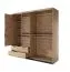 Großer Kleiderschrank mit zwei Kleiderstangen Chebba 01, Farbe: Eiche Artisan / Anthrazit - Abmessungen: 210 x 220 x 60 cm (H x B x T)