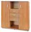 Kommode Kebumen 10, Farbe: Erle - Abmessungen: 110 x 110 x 38 cm (H x B x T)