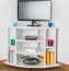 TV-Lowboard Landhausstil Massivholz Farbe: Weiß 65x65x65 cm Abbildung