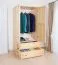 Kleiderschrank 80 x 60
