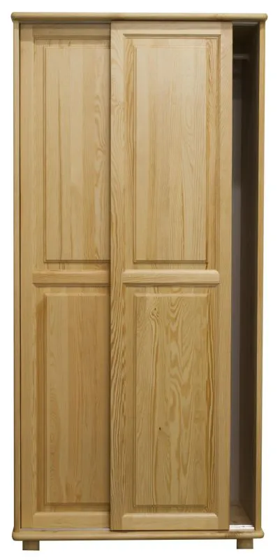 Echtholz Schrank, Farbe: Natur 190x80x60 cm Abbildung