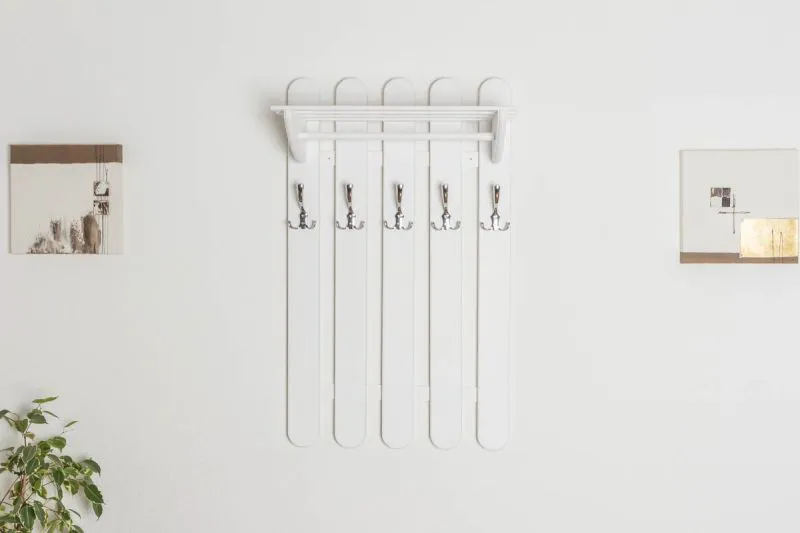 Garderobe Kiefer weiß