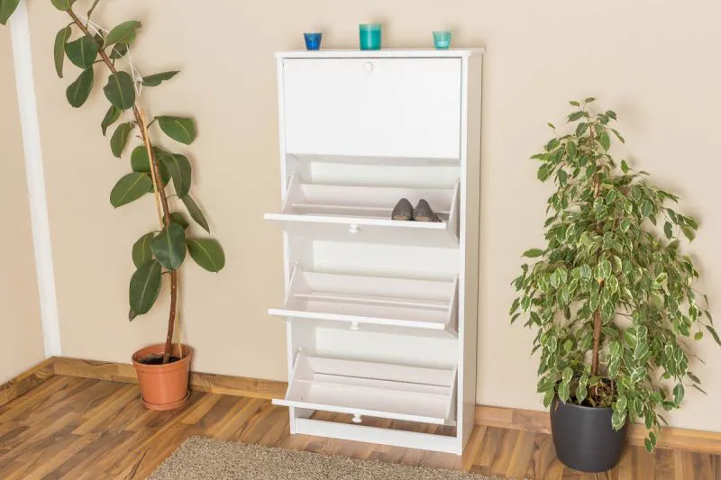 Schuhschrank Holz weiß