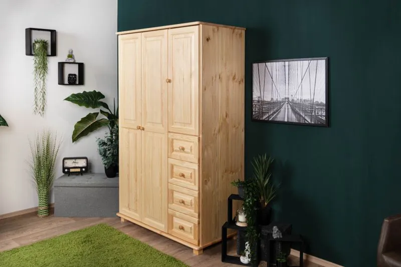 Kleiderschrank Holz natur