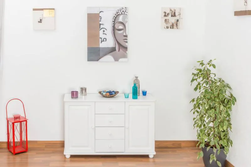 Sideboard, Massivholz, 121 cm breit Abbildung