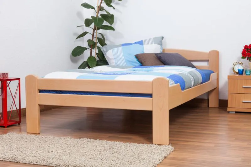 Bett 120 x 200 cm Buche Natur Abbildung