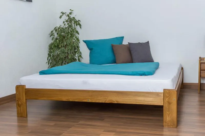 Bett 160 x 200 cm Kiefer Eiche Abbildung