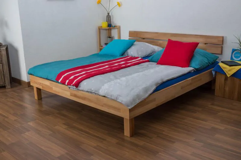 Holzbett Kernbuche 180 x 200 cm geölt Abbildung