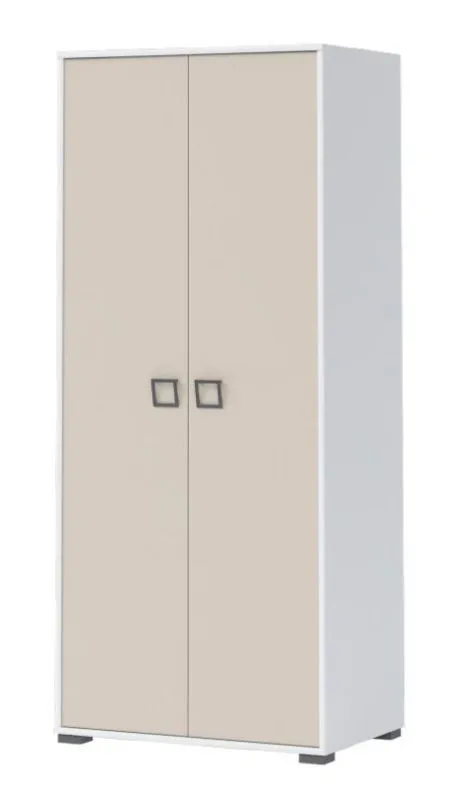 Kinderzimmer Schrank Weiß 198x84x56 cm Abbildung