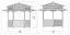 Pavillon Craspedia 01 aus Kiefernholz, massiv, kesseldruckimprägniert, Grundfläche 5,5 m², inkl. Fußboden, Zeltdach, Gartenpagode, Überdachung aus Holz