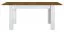 Esstisch ausziehbar Oulainen 15, Farbe: Weiß / Eiche - Abmessungen: 140-180 x 82 cm (B x T)