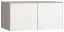 Aufsatz für zweitürigen Kleiderschrank Bellaco 17, Farbe: Grau / Weiß - Abmessungen: 45 x 93 x 57 cm (H x B x T)
