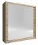 Schwebetürenschrank mit zwei Spiegeltüren Warbreck 54, Farbe: Eiche Sonoma - Abmessungen: 200 x 180 x 62 cm (H x B x T), mit genügend Stauraum