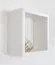 Hängeregal / Wandregal Kiefer massiv Vollholz weiß lackiert Junco 283B - 25 x 25 x 12 cm (H x B x T)