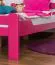 Bettgestell Buche 120 x 200 cm Rosa