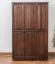 Holzschrank Kleiderschrank Schlafzimmerschrank, Farbe: Nuss 190x120x60 cm Abbildung