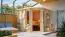 Sauna "Heline" SET mit bronzierter Tür & Ofen 9 kW - 259 x 245 x 206 cm (B x T x H)