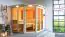 Infrarotkabine "Eldey" SET mit bronzierter Tür und Kranz - Farbe: Natur, Ofen BIO 9 kW - 245 x 210 x 202 cm (B x T x H)