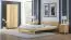 Schlichtes Doppelbett Nagol 36, Kiefer Vollholz massiv, Farbe: Naturbelassen Kiefer - Liegefläche: 180 x 200 cm (B x L)