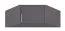 Schrankaufsatz Hannut 46, Farbe: Anthrazit - Abmessungen: 40 x 95 x 95 cm (H x B x T)