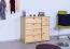 Schuhschrank Kiefer Holz massiv, Farbe: Natur 80x90x40 cm