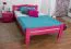 Bettgestell Buche 120 x 200 cm Rosa