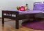 Einzelbett "Easy Premium Line" K8, Buche Vollholz massiv schokobraun lackiert - Liegefläche: 90 x 200 cm