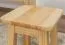 Hocker Kiefer massiv Vollholz natur 005 - Abmessung 45 x 35 x 35 cm (H x B x T)
