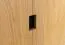 Drehtürenschrank / Kleiderschrank Eiche massiv natur Aurornis 05 - Abmessungen: 200 x 142 x 60 cm (H x B x T)