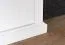 Vitrine Lotofaga 10, Farbe: Weiß / Walnuss - 200 x 101 x 48 cm (H x B x T)