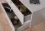 Jugendzimmer - Kommode Skalle 08, Farbe: Grau - Abmessungen: 47 x 94 x 49 cm (H x B x T)