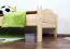 Kinderbett 90 x 200 cm | Massivholz: Buche | Natur Lackiert Abbildung