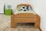Kinderbett 90 x 200 cm | Massivholz: Buche | Natur Unbehandelt Abbildung