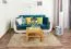 Couchtisch Eiche Massivholz Farbe: Natur 50x65x65 cm Abbildung