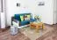 Beistelltisch Couchtisch Eiche Massivholz Farbe: Natur 50x65x65 cm Abbildung