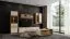 Hängeschrank Gataivai 34, Farbe: Beige Hochglanz / Walnuss - Abmessungen: 115 x 35 x 30 cm (H x B x T)