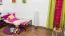 Kinderbett / Jugendbett "Easy Premium Line" K1/2n, Buche Vollholz massiv dunkelbraun lackiert - Liegefläche: 90 x 200 cm
