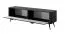 TV-Möbel / TV-Unterschrank mit modernen Design Sloughia 13, Farbe: Schwarz, zwei Kippfächer, Maße: 51 x 163 x 38cm, ABS-Kantenschutz