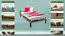 Kinderbett / Jugendbett Kiefer Vollholz massiv Nussfarben A14, inkl. Lattenrost - Abmessung 90 x 200 cm 