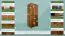Flurschrank Kiefer, Farbe: Eiche 190x80x60 cm
