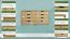 Kommode Kiefer massiv Vollholz natur 001 - Abmessung 100 x 180 x 42 cm (H x B x T)