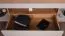 Moderner TV-Schrank / TV-Möbel mit einen offenen Fach Barbe 24, mit zwei Türen, drei Fächer, Farbe: Kaschmir, Maße: 51,5 x 177 x 40 cm, ABS-Kantenschutz, eine Schublade, Griffe: Gold, sehr Langlebig