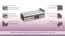 Kinderbett / Jugendbett Marcel 07, Farbe: Esche Rosa / Grau / Braun - Liegefläche: 80 x 195 cm (B x L)