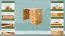 Schreibtisch Kiefer massiv Vollholz Erlefarben Junco 191 - Abmessungen: 75 x 100 x 55 cm (H x B x T)
