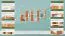 Hängeregal / Wandregal Kiefer massiv Vollholz Erlefarben Junco 288 - Abmessungen: 50 x 130 x 20 cm (H x B x T)
