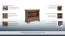 TV-Unterschrank Sentis 09, Farbe: Dunkelbraun - 77 x 86 x 61 cm (H x B x T)