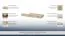 Schublade für Bett Benjamin, Farbe: Buche / Creme - 27 x 74 x 138 cm (H x B x L)
