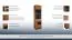 Vitrine aus Glas und Eiche