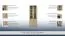 Vitrine "Kontich" 01, Farbe: Eiche Sonoma - Abmessungen: 212 x 75 x 35 cm (H x B x T)